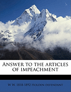 Answer to the Articles of Impeachment