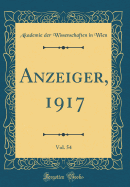 Anzeiger, 1917, Vol. 54 (Classic Reprint)