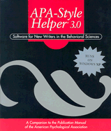 Apa Style Helper 3.0: Software for New Writers in the Behavioral Sciences (Cd-Rom, Individual Version)