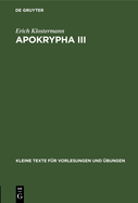 Apokrypha III: Agrapha, Slawische Josephusstcke, Oxyrhynchos-Fragment 1911