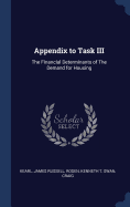 Appendix to Task III: The Financial Determinants of The Demand for Housing