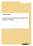 Applied Research Methods - Mergers and Acquisitions (M&A)
