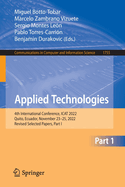 Applied Technologies: 4th International Conference, ICAT 2022, Quito, Ecuador, November 23-25, 2022, Revised Selected Papers, Part I