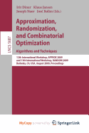 Approximation, Randomization, and Combinatorial Optimization. Algorithms and Techniques - Dinur, Irit (Editor), and Jansen, Klaus (Editor), and Naor, Seffi (Editor)