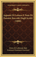 Appunti Di Lettura E Note Di Pensieri Raccolti Dagli Scritti (1890)