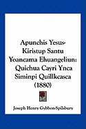 Apunchis Yesus-Kiristup Santu Yoancama Ehuangeliun: Quichua Cayri Ynca Siminpi Quillkcasca (1880)