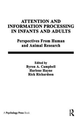 Attention and Information Processing in Infants and Adults: Perspectives from Human and Animal Research - Campbell, B A (Editor), and Hayne, H (Editor), and Richardson, R (Editor)