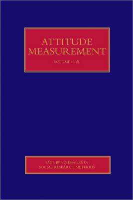 Attitude Measurement - Roberts, Caroline (Editor), and Jowell, Roger (Editor)