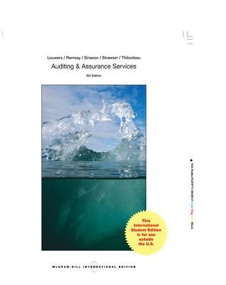 Auditing and Assurance Services - Louwers, Timothy, and Ramsay, Robert, and Sinason, David