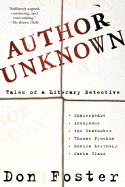 Author Unknown: On the Trail of Anonymous