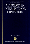 Autonomy in International Contracts