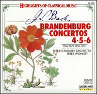 Bach: Brandenburg Concertos 4, 5, & 6 - Kammerorchester Berlin; Peter Wohlert (conductor)