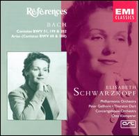 Bach: Cantatas BWV 51, 199 & 202; Arias - Elisabeth Schwarzkopf (soprano); Geraint Jones (organ); Gerald Moore (piano); Harold Jackson (trumpet);...