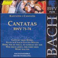 Bach: Cantatas, BWV 71-74 - Adalbert Kraus (tenor); Alexander Senger (tenor); Arleen Augér (soprano); Gabriele Schreckenbach (alto);...