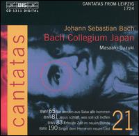 Bach: Cantatas, Vol. 21 - BWV 65, 81, 83 - James Gilchrist (tenor); Peter Kooij (bass); Robin Blaze (alto); Bach Collegium Japan Chorus (choir, chorus);...