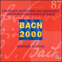 Bach: Chorales; Motet BWV 118; Quodlibet; Notenbchlein for A. M. Bach - Agnes Giebel (soprano); Amsterdam Baroque Orchestra; Bert Vant'Hoff (tenor); Concerto Amsterdam; Katharina Maechler (cello);...