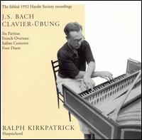 Bach: Clavier-bung - Ralph Kirkpatrick (harpsichord)