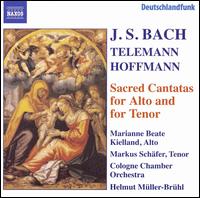 Bach, Telemann, Hoffmann: Sacred Cantatas for Alto & Tenor - Ariadne Daskalakis (violin); Christian Hommel (oboe); Christian Hommel (oboe d'amore); Daniel Rothert (recorder);...