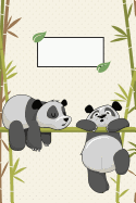 Bamboo Panda Notebook: Cute Giant Pandas With Bamboo Lined Notebook