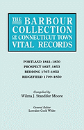 Barbour Collection of Connecticut Town Vital Records. Volume 36: Portland 1841-1850, Prospect 1827-1853, Redding 1767-1852, Ridgefield 1709-1850