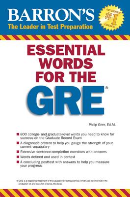 Barron's Essential Words for the GRE - Geer, Philip
