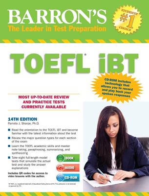 Barron's TOEFL IBT with Audio CDs - Sharpe, Pamela J