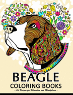 Beagle Coloring Book: Cute Puppy and Dog Coloring Books for Adults