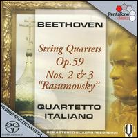 Beethoven: String Quartets Op. 59, Nos. 2 & 3 'Rasumovsky'  - Quartetto Italiano