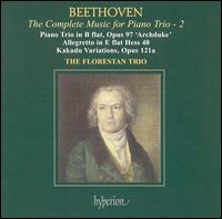 Beethoven: The Complete Music for Piano Trio, Vol. 2 - Anthony Marwood (violin); Florestan Trio; Richard Lester (cello); Susan Tomes (piano)