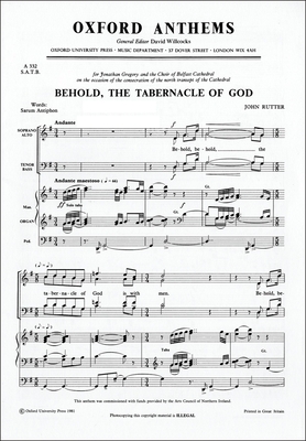 Behold, the Tabernacle of God - Rutter, John