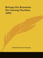 Beitrage Zur Kenntniss Der Gattung Oxyrhina (1894)