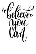 Believe You Can: 6x9 College Ruled Line Paper 150 Pages