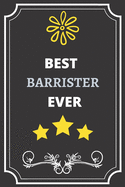 Best Barrister: Perfect Gift For Best Ever Anyone (100 Pages, Blank Notebook, 6 x 9) (Cool Notebooks) Paperback