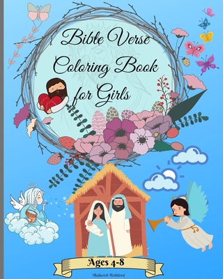 Bible Verse Coloring Book for Girls Ages 4-8: Christian Coloring Book for Girls with Inspirational & Motivational Short Psalm - Rickblood, Malkovich