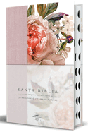 Biblia Reina Valera 1960 Letra Grande. Tapa Dura, Tela Rosada Con Flores, Tamao Manual Con ?ndice / Spanish Bible Rvr 1960, Large Print, Hardcover, Pink CL