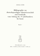 Bibliographie Deutschsprachiger Islamwissenschaftler Und Semitisten Vom Anfang Des 19. Jahrhunderts Bis 1985. Band 3