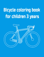 Bicycle coloring book for children 3 years