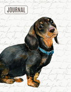 Big Fat Bullet Style Journal Notebook Cute Dachshund: Huge Dot Grid Book For Journaling Over 300 Numbered Pages