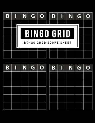 Bingo Grid Score Sheet: Bingo Game Record Keeper Book, Bingo Grid Scoresheet, Bingo Grid Score Card has many spaces on which to record, Size 8.5 x 11 Inch, 100 Pages - Publishing, Bg