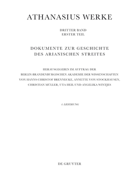 Bis Zur Synode Von Alexandrien - Brennecke, Hanns Christof (Editor), and Heil, Uta (Editor), and Stockhausen, Annette Von (Editor)