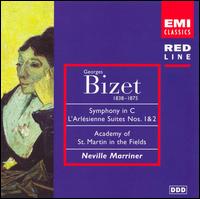 Bizet: Symphony in C; L'Arlsienne Suites Nos. 1 & 2 - Christine Messiter (flute); John Stenhouse (saxophone); Skaila Kanga (harp); Academy of St. Martin in the Fields;...