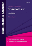 Blackstone's Statutes on Criminal Law 34e