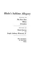 Blake's Sublime Allegory: Essays on the Four Zoas, Milton, Jerusalem - Curran, Stuart (Editor), and Wittreich, Joseph A (Editor)