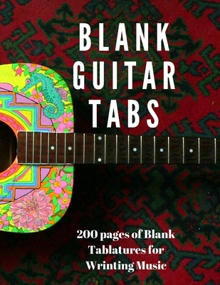 Blank Guitar Tabs: 200 Pages of Guitar Tablatures with Six 6-line Staves and 7 blank Chord diagrams per page. Write Your Own Music. Music Composition, Blank Manuscript 8.5x11 - Brunson Publishing, J