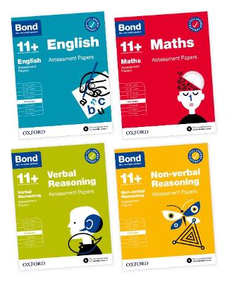 Bond 11+: Bond 11+ English, Maths, Non-verbal Reasoning, Verbal Reasoning Assessment Papers 8-9 years Bundle - Bond 11+, and Various