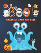 Boo! Coloring Book For Kids: Spooky Halloween Coloring And Activity Book For Toddlers And Kids