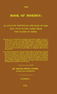 Book of Mormon 1830 Replica: Cumorah Facsimile Edition