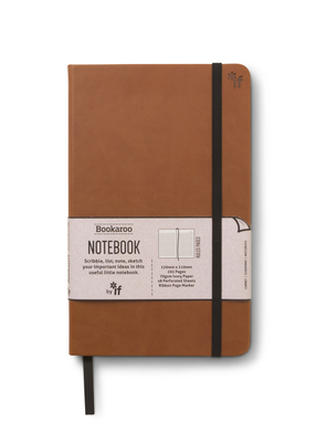 Bookaroo Notebook Journal - Brown - If