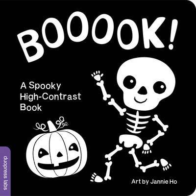 Booook! a Spooky High-Contrast Book: A High-Contrast Board Book That Helps Visual Development in Newborns and Babies While Celebrating Halloween - Duopress Labs