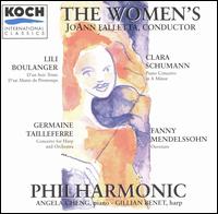 Boulanger, Tailleferre, Mendelssohn, Schumann - Angela Cheng (piano); Gillian Benet Sella (harp); Nina Flyer (cello); Women's Philharmonic; JoAnn Falletta (conductor)